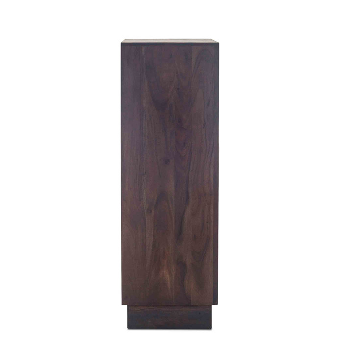 World Interiors - Palermo Tall Chest in Acacia with Raw Walnut Finish