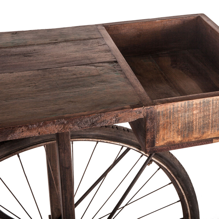 World Interiors - Paxton Reclaimed Teak Bicycle Console