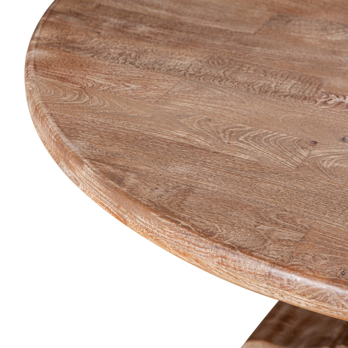 World Interiors - Pengrove 72" Round Dining Table in Antique Oak Finish