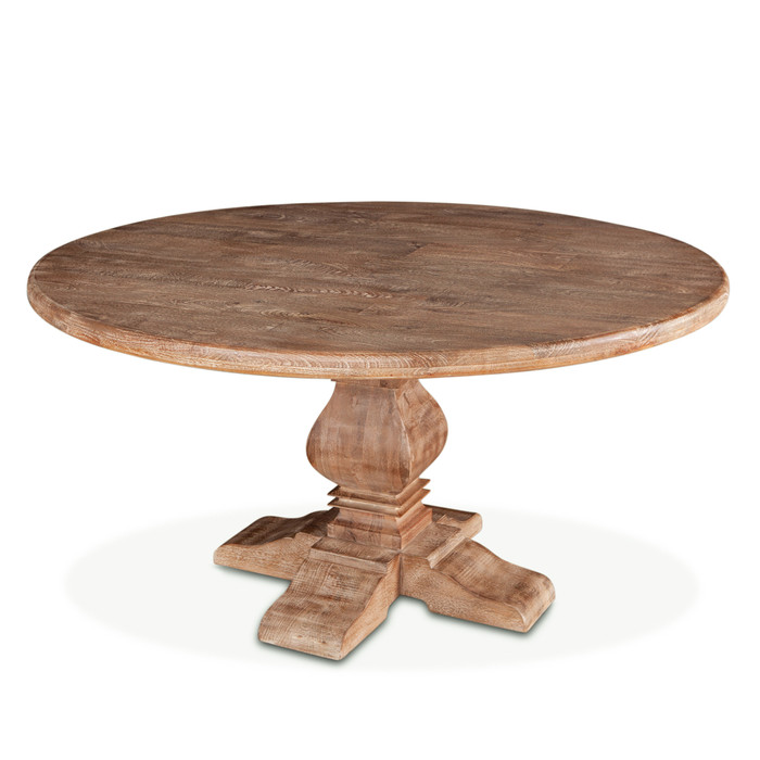World Interiors - Pengrove 60" Round Dining Table in Antique Oak Finish
