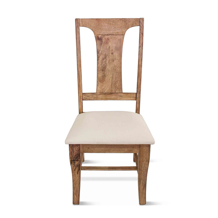 World Interiors - Pengrove Dining Chair in Cream Linen and Antique Oak
