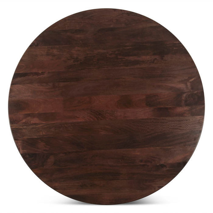 World Interiors - Provence 54" Round Dining Table in Dark Sienna