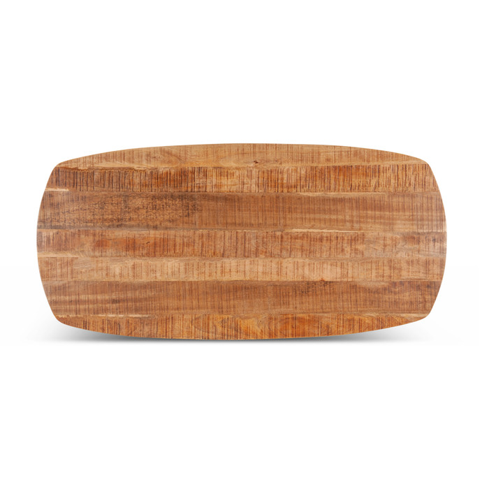 World Interiors - Santa Margherita 82" Dining Table in Mango Wood and Iron