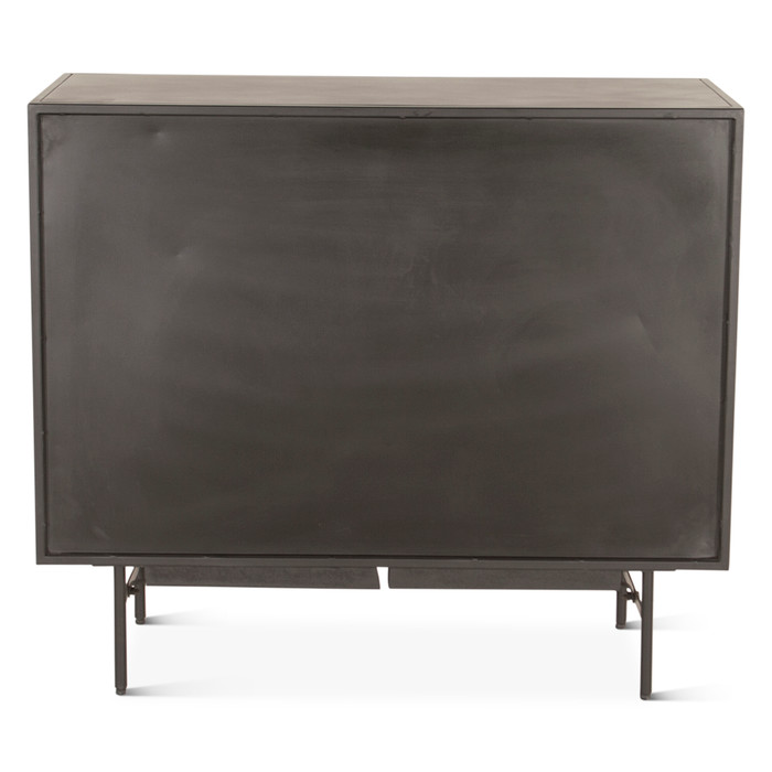 World Interiors - St. George 18" Bar Cabinet in Oxidized Black