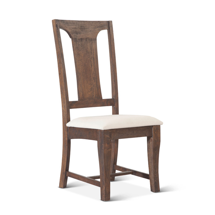 World Interiors - Toulon Upholstered Dining Chairs in Weathered Mango