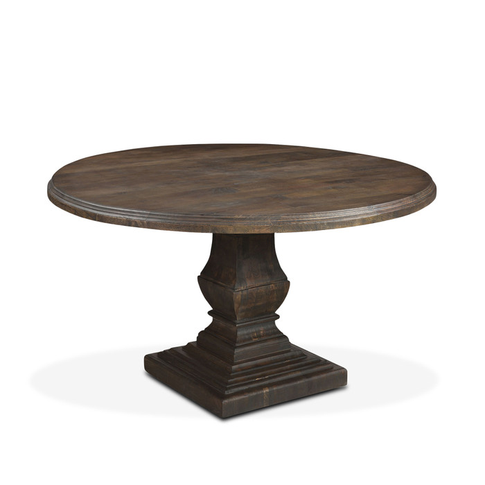 World Interiors - Toulon 48" Round Dining Table in Weathered Mango