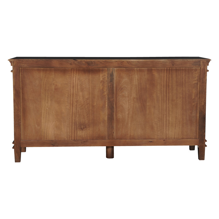World Interiors - Trento 70" Sideboard in Distressed Black