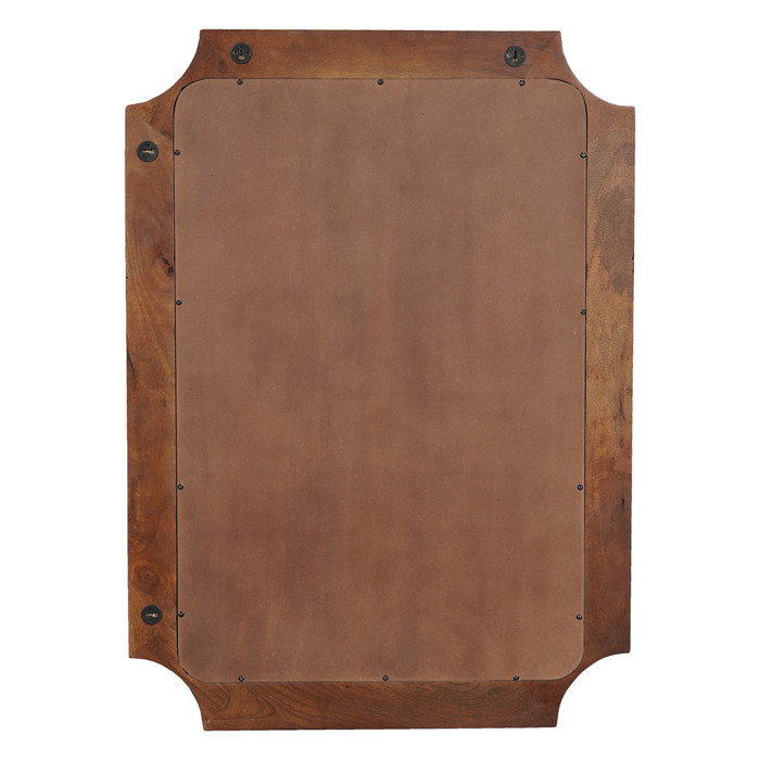 World Interiors - Trento 31" Mirror in Distressed Black