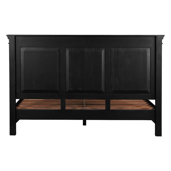 World Interiors - Trento King Bed in Distressed Black