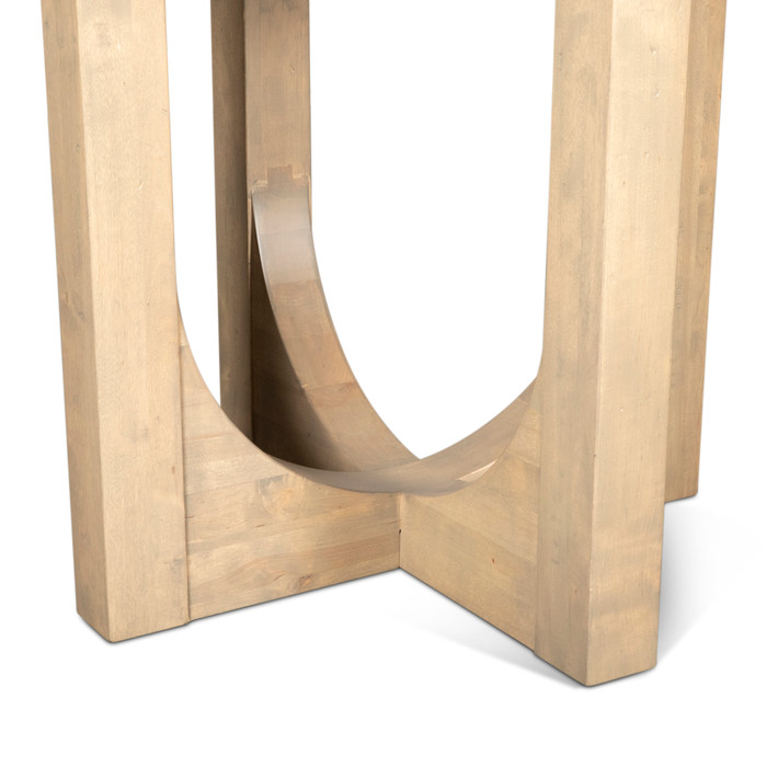 World Interiors - Valencia 42-60" Round Extension Dining Table in Gray Birch
