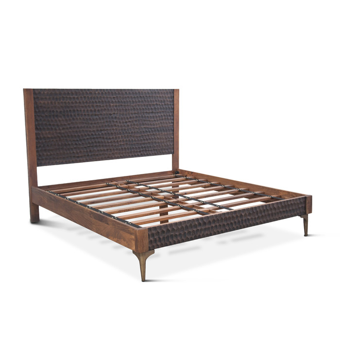 World Interiors - Vallarta Queen Bed in Mango Wood with Two Tone Finish