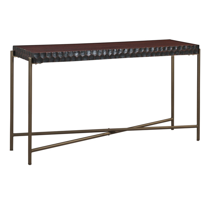 World Interiors - Vallarta 58" Console Table in Two Tone