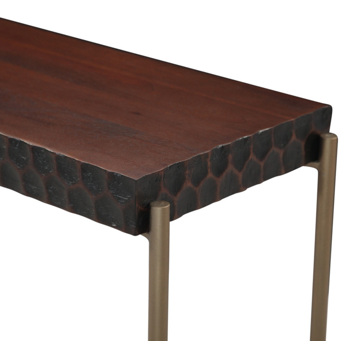 World Interiors - Vallarta 58" Console Table in Two Tone