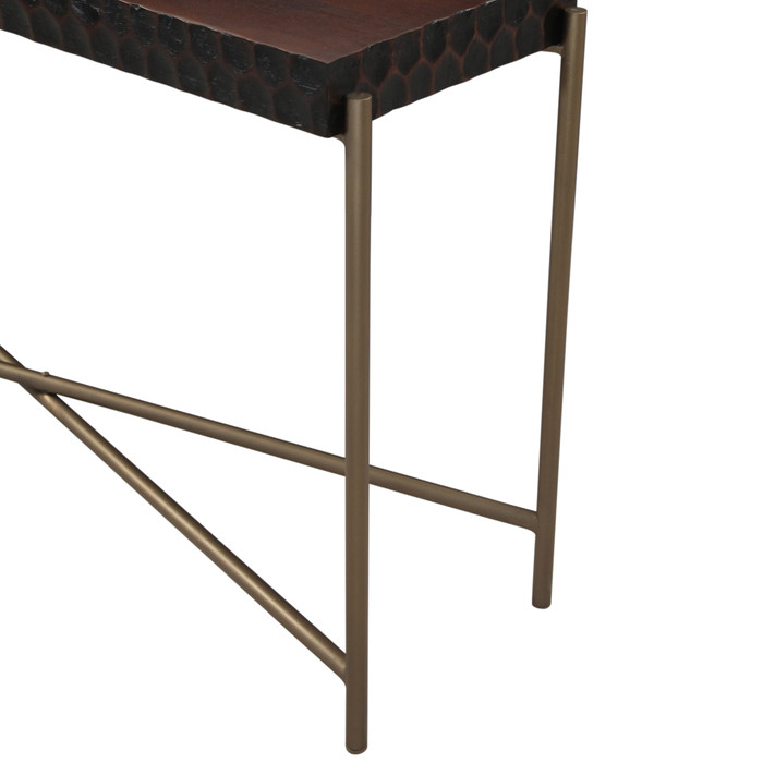World Interiors - Vallarta 58" Console Table in Two Tone