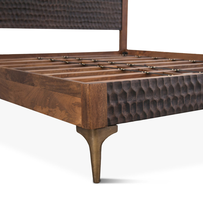 World Interiors - Vallarta King Bed in Mango Wood with Two Tone Finish