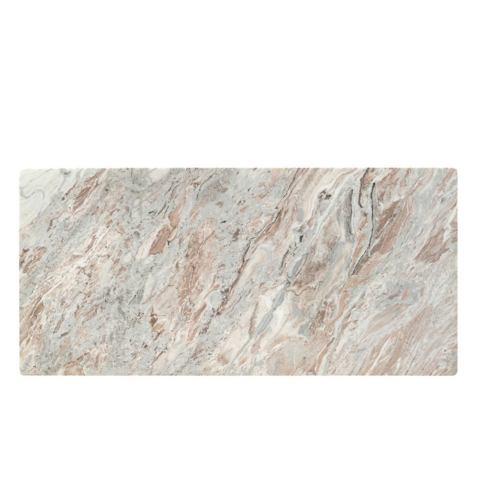World Interiors - Vero 76" Dining Table in Toronto Marble Top and Light Mango Base