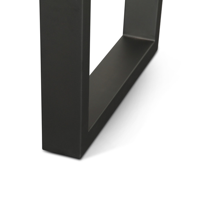 World Interiors - Yarrow 79" Dining Table in Light Sequoia with Gunmetal Legs