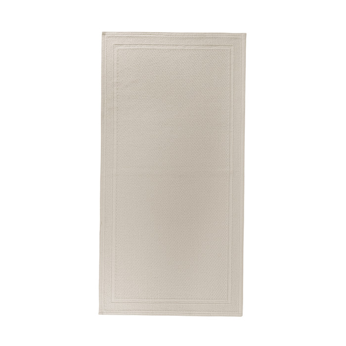 Graccioza Bee Waffle Runner Bath Mat in Fog Color