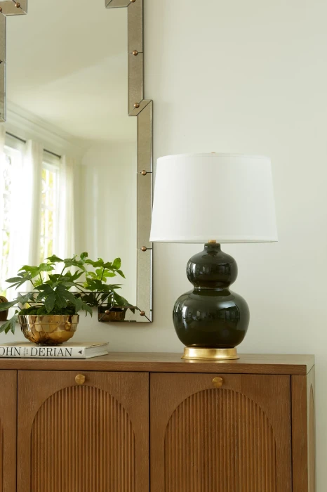 Villa & House - Jade Lamp Without Shade - Olive Green