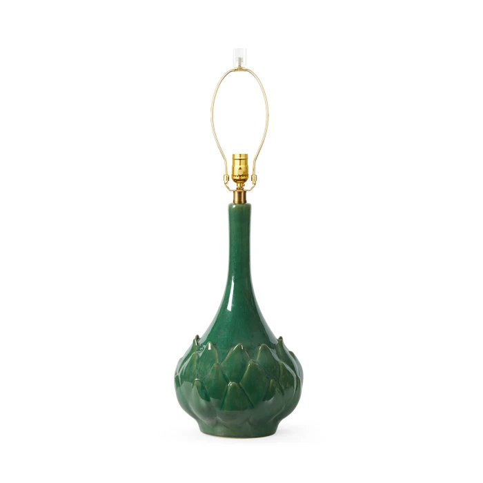 Villa & House - Lotus Lamp with 16" Papyrus Shade - Sherwood Forest