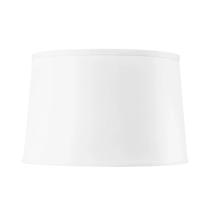 Villa & House - 17-inch White Linen Lamp Shade - Gold