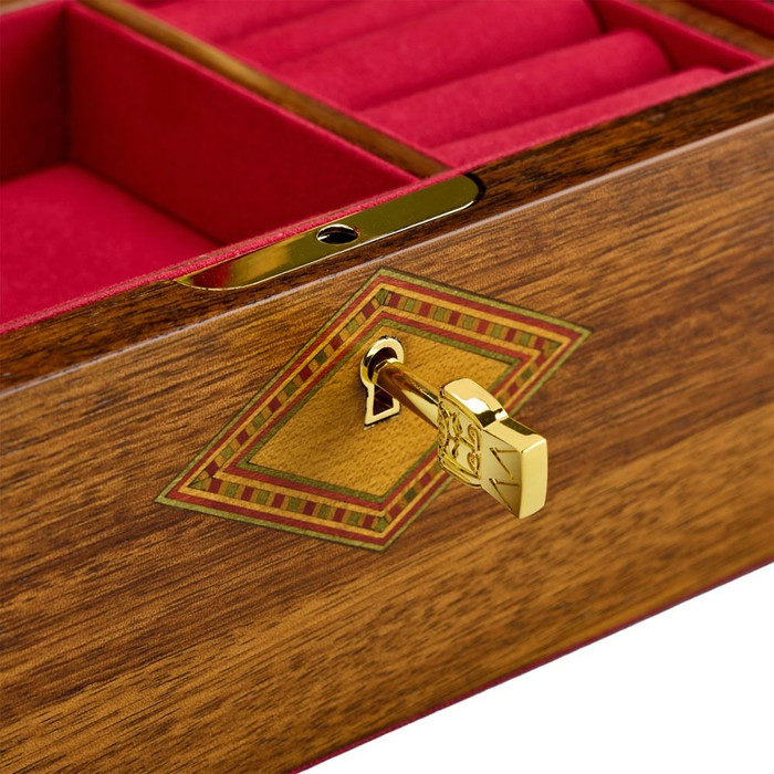 WOLF Ballet Musical Jewelry Box - Nutcracker Walnut Wood