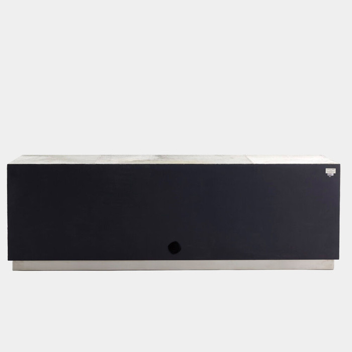 Global Views Metro Long Cabinet - Gray Hair-on-Hide