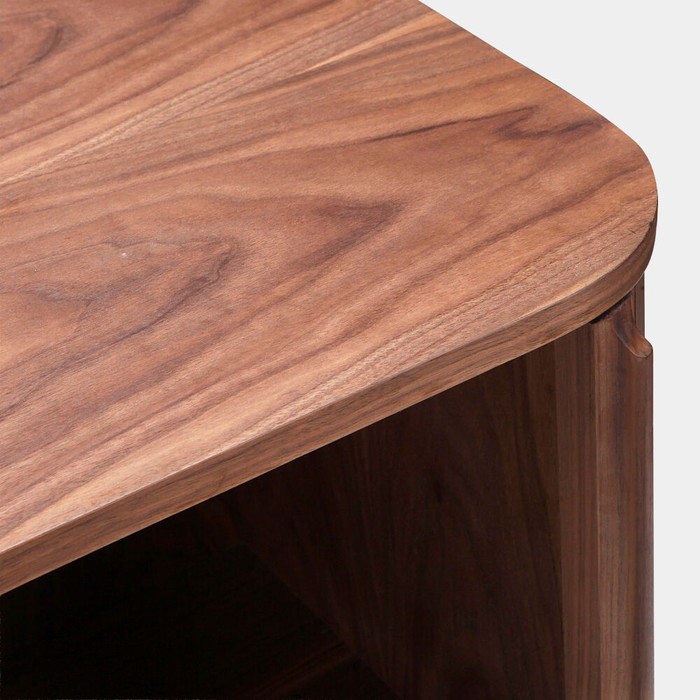 Global Views Orleans Wine Cabinet - Natural Walnut