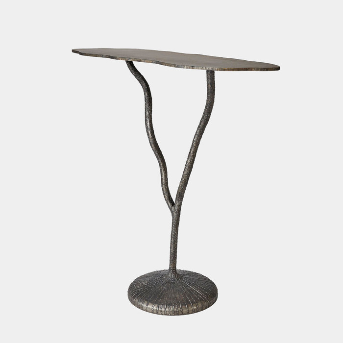 Global Views Forest Blossom Console Table - Natural Iron