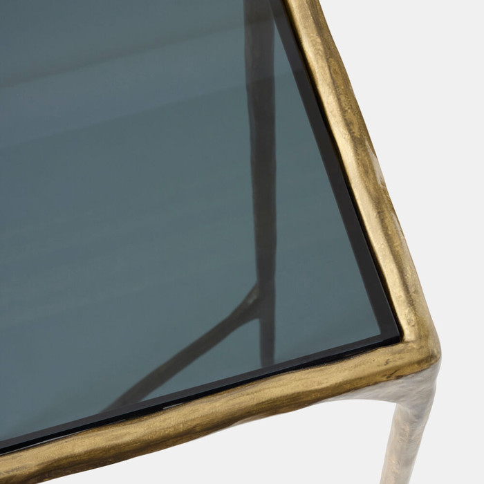 Global Views Hunter Console Table - Gold/Black