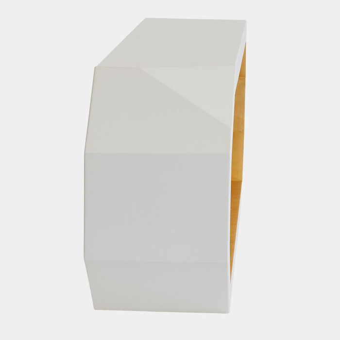 Global Views Brianna Facet Console Table - Gold Leaf