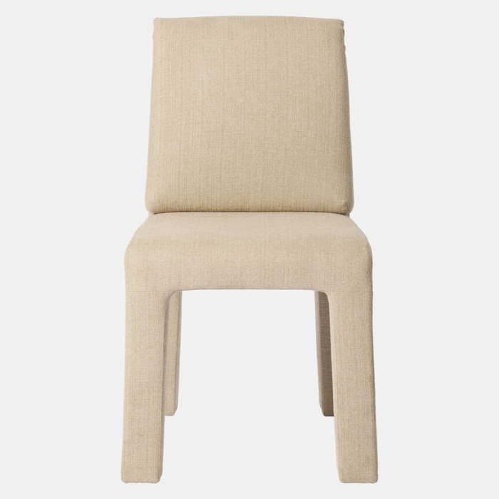 Global Views Tamu Dining Chair - Beige Upholstered