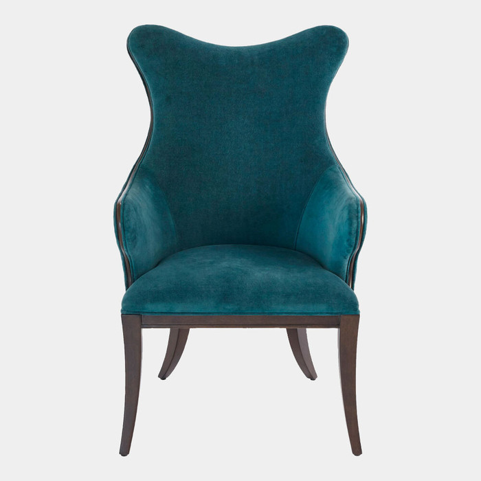 Global Views Evelyn Chair - Dragonfly Velvet
