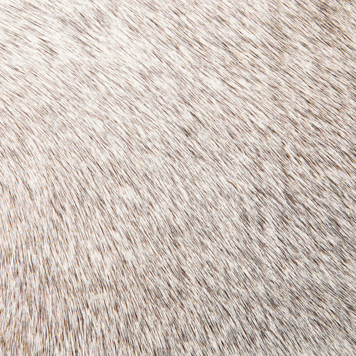 Global Views Regan Barrel Chair - Gunmetal & Gray Hair-on-Hide