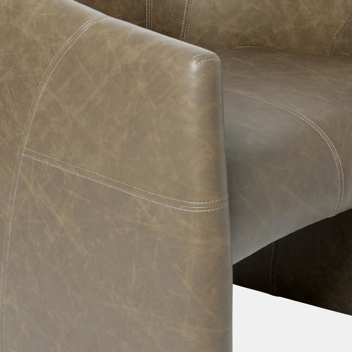 Global Views Winchester Chair - Weathered Olive Leather