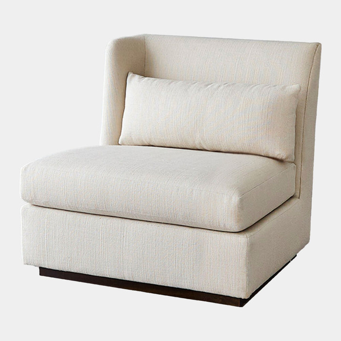 Global Views Alder Sectional Left Arm Chair - Moonstone