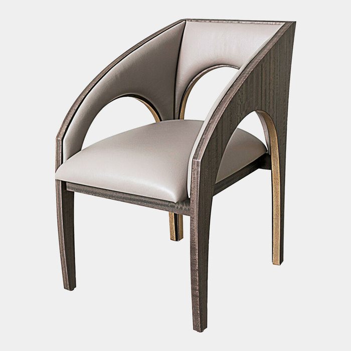 Global Views Arches Occasional Chair - Muslin
