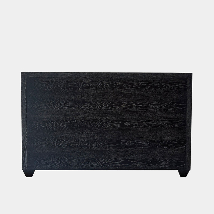 Global Views Brazil Bed - King - Black Cerused Oak