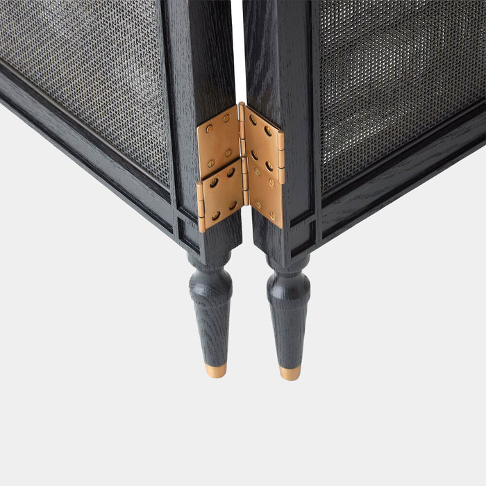 Global Views Josephine Screen - Blackened Oak