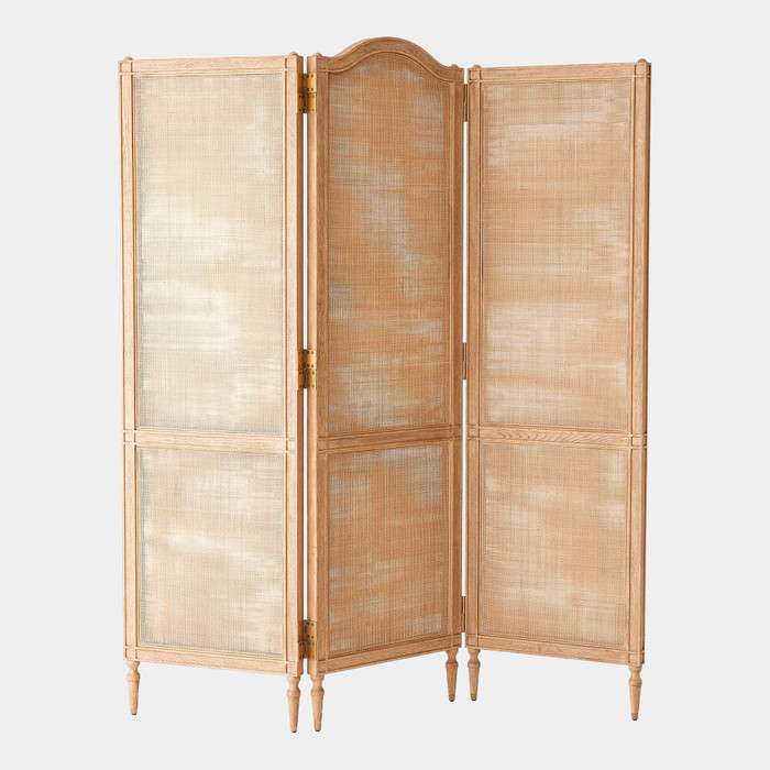 Global Views Josephine Screen - Bleached Oak