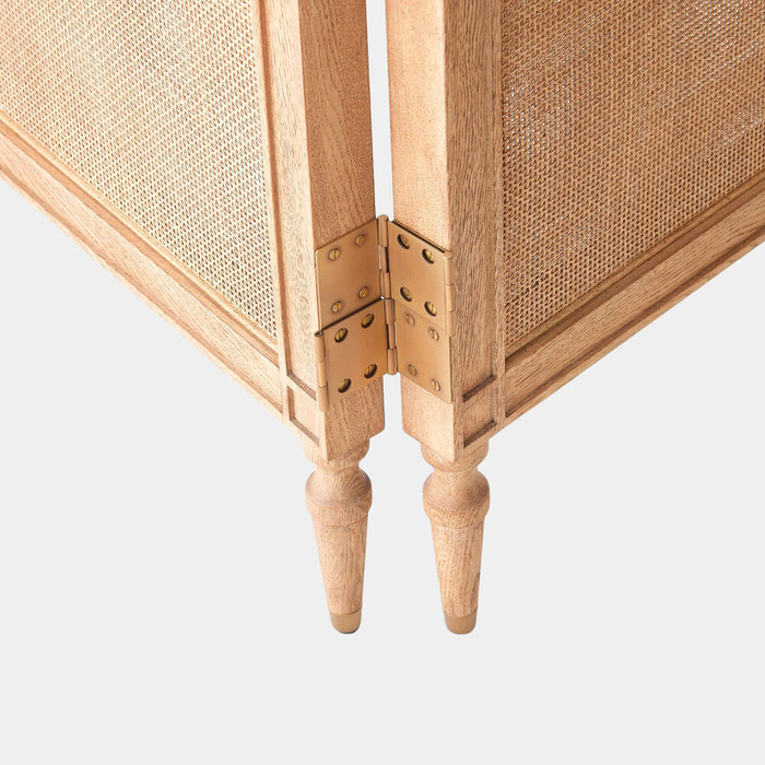 Global Views Josephine Screen - Bleached Oak