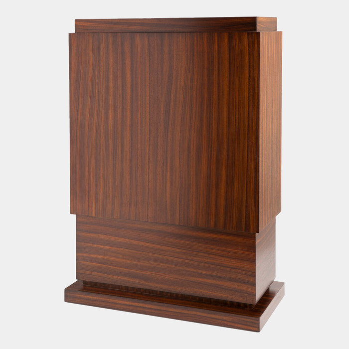 Global Views Wide Skyscraper Pedestal - Zebra Wood