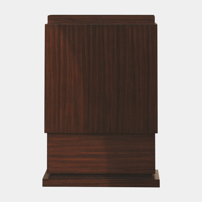 Global Views Wide Skyscraper Pedestal - Zebra Wood
