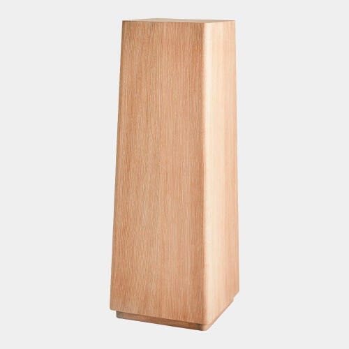 Global Views Tristan Large Pedestal - Natural Oak