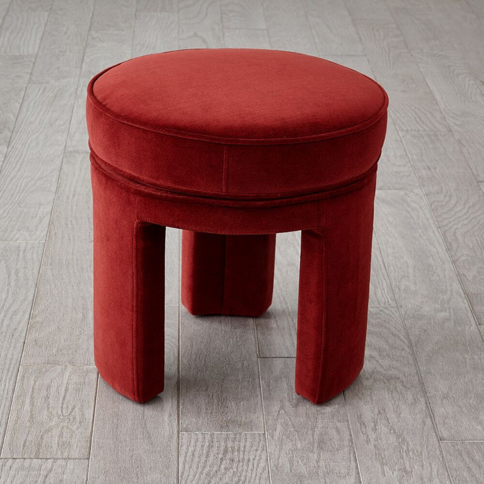 Global Views Papu Stool - Cayenne