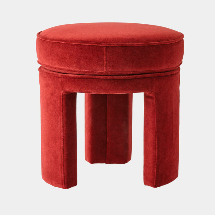 Global Views Papu Stool - Cayenne