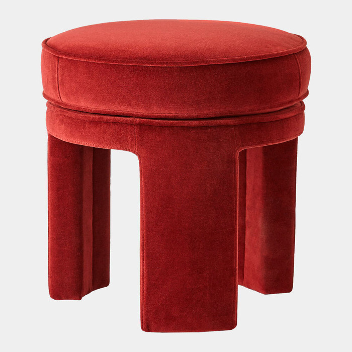 Global Views Papu Stool - Cayenne