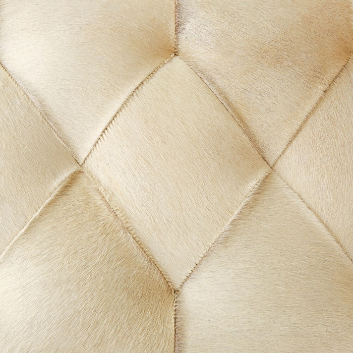 Global Views Stiletto Bench - White Hair-on-Hide