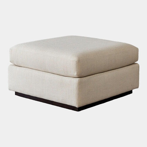Global Views Alder Sectional Ottoman - Moonstone