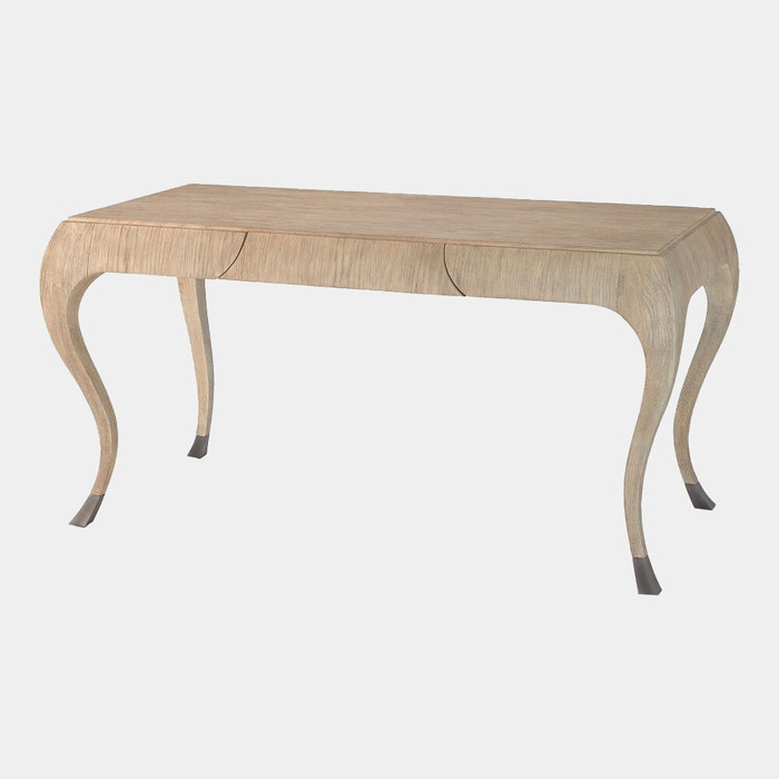 Global Views Paris Desk - Gray Sandblasted Oak